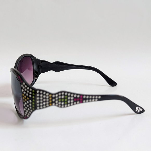 NWT Vintage 90's Large Acetate Lady Fashion Sunglasses (S.Black) - Picture 3 of 7